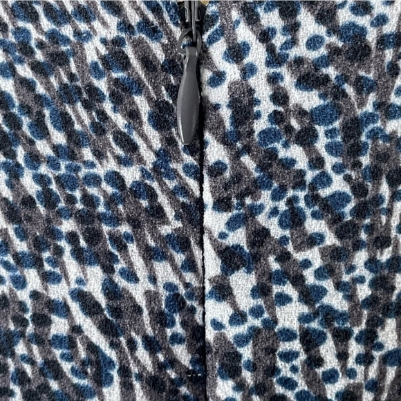 Dalia Casual Dress, Blue/Gray, Sleeveless, Zip Back. Sz 8. NWOT - Picture 3 of 9